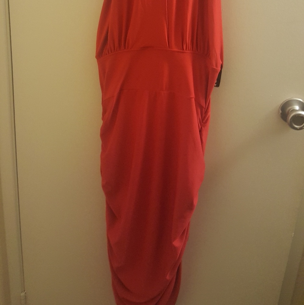 Red convertible dress